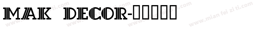 mak decor字体转换